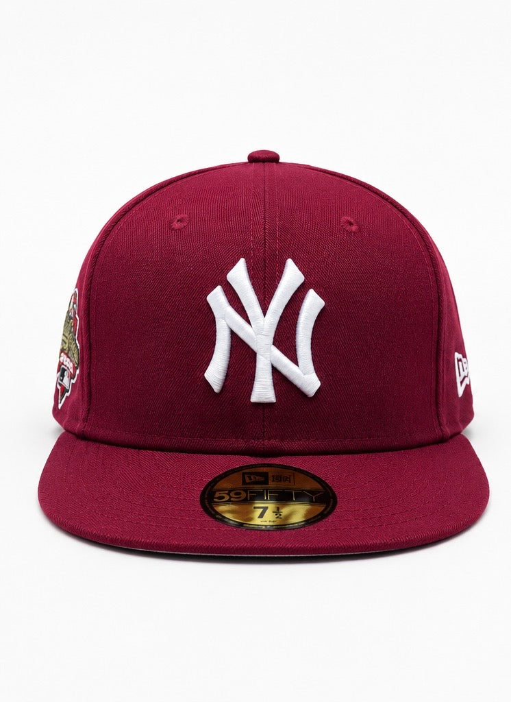 New Era New York Yankees Burgundy World Series 2000 Fitted 59FIFTY